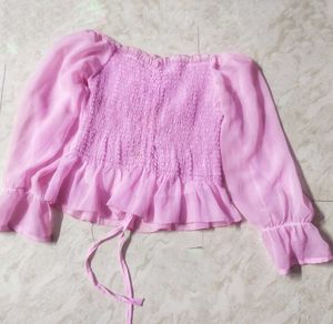 Trendy Pink Off-Shoulder Top | Boho Vibe &amp; Comfy