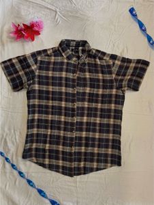 Checked Short Sleeve Shirt