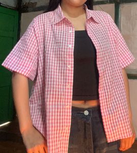 Pink Checkered Shirt