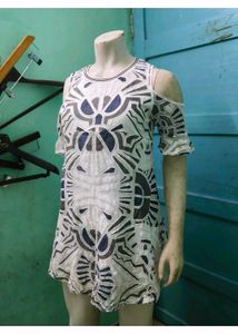 Cute White Print Dress