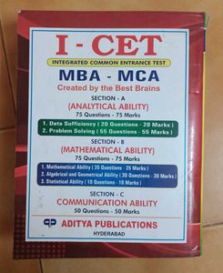 I-CET MBA-MCA Entrance Book