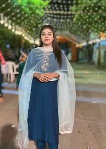 stylist kurti duppatta with bottom