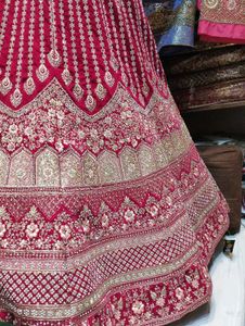 Beautiful Deep Pink Bridal Lehenga