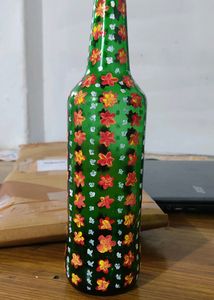 Bottle Art. My own Work . Using Beer bottle and Acrylic paints..