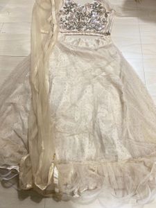 festive crop top and skirt set
