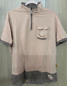 Beige Layered Puppy Tee