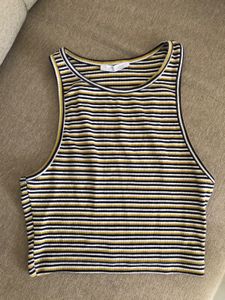 Zara Stripped Cotton Tank Top