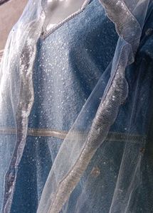 Elegant Blue Ethnic Gown