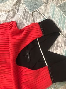 Red Crossbody Top