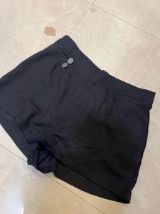 Black High Waist Shorts