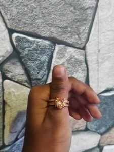 Gold Tone Flower Ring