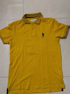 USPA Yellow Polo Shirt L size