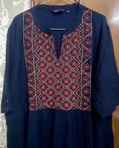 A-line Cotton Anarkali Kurta For Women