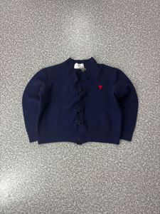 AMI Paris Navy Cardigan