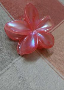 Pink Flower Hair Clip
