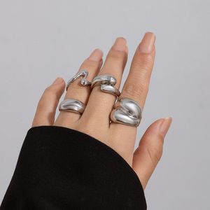 Silver Plated Set of 4 Stackable Finger Rings💗💗