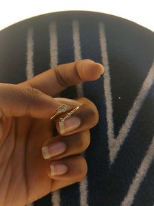 Heart &amp; Arrow Gold Ring