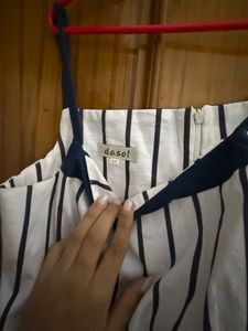 Striped -  Elegant Midi Dress