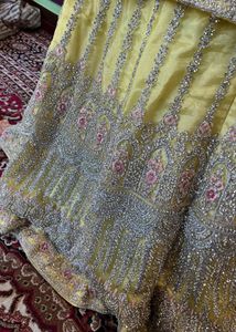 Elegant Yellow Embroidered dress