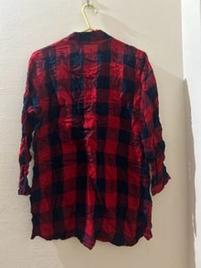 Red Plaid Tunic Top and Pants