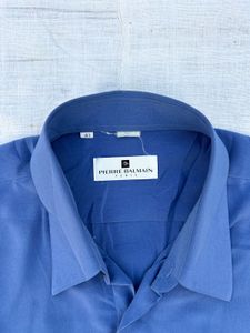 balmain Blue Long Sleeve Shirt