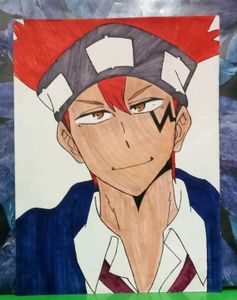 Handsome Anime Boy Portrait Very Good Condition