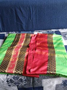 Mysore Saree With Embroidery Border