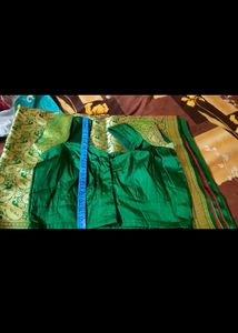 Beautiful Rani pink silk saree