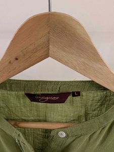 Olive Embroidered Dress