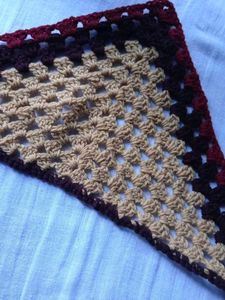 Crochet Triangle Scarf