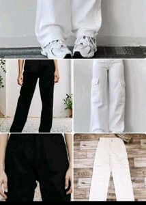 Cargo+straight Fit Jeans Combo