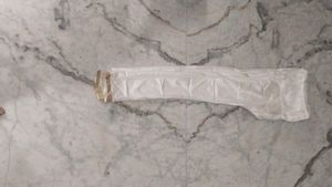 Off White Party Wear Gown