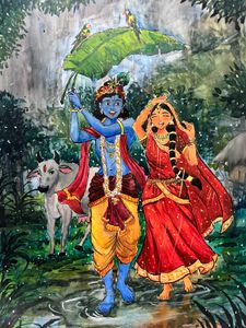 Radha Krishna Painting