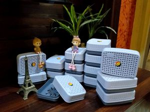 Premium Soap Case Grey Colour Set Of 6