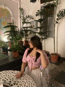 Aesthetic Pink Crop Top