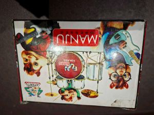 3 piece set with Yellow Graphic Tee, red pants and