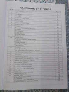 Physics Handbook Formula Short Notes For NEET