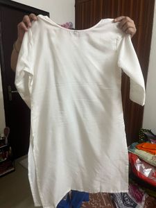 Plain White Kurta