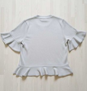 Ruffled Sleeve Glittery Top