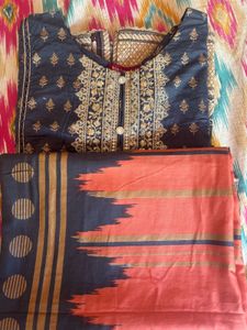 Beautiful A Line Kurta/Dupatta Set