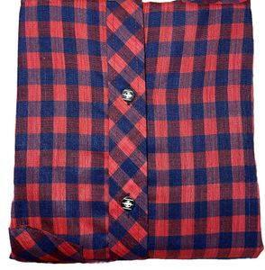 Red &amp; Navy Checkered Shirt