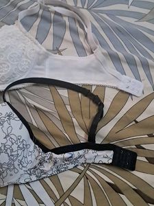 Combo Of Five Imported Fabric Bra  N Padded  Panty