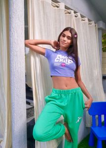 Moon Child Graphic Crop Top