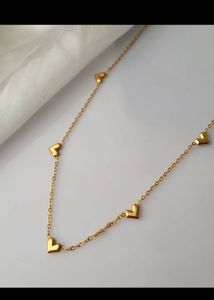 Heart Charm Necklace Anti-tarnish