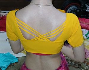 yellow color blouse