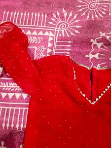 short red stone tunic fir babygirl