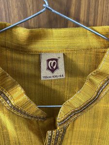 *USED ONLY ONCE* Manyavar Golden Kurta