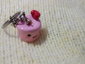 Cute Marshmallow Keychain