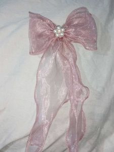 Pink Bow Hair Clip