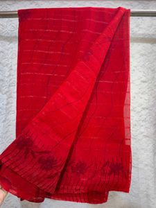 Elegant Red Saree